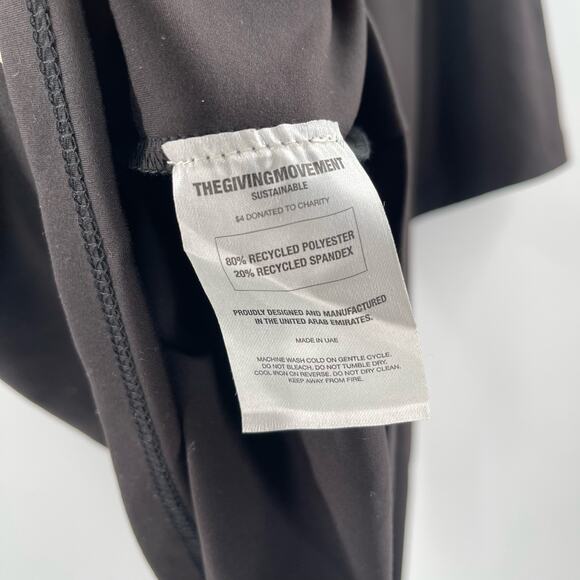 THE GIVING MOVEMENT T-Shirt Mens Size 2XL/3XL Black Sustainable Stretch Casual - Picture 11 of 11